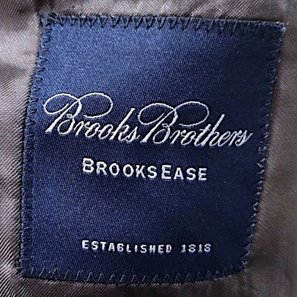 BROOKS BROTHERS BROOKSEASE, CHARCOAL GREY BLAZER, 100% WOOL SIZE 42R - Picture 3 of 8
